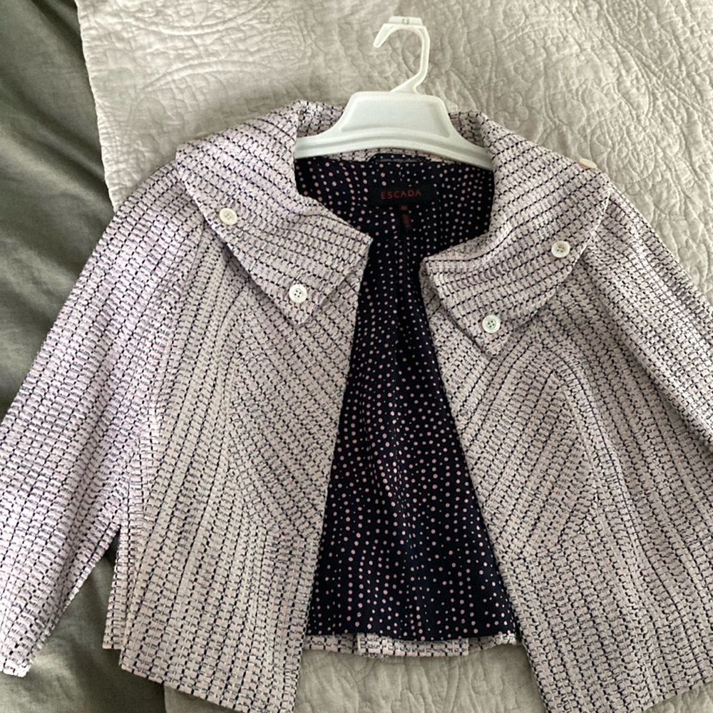 Escada Jackie-O Style Tweed Blazer